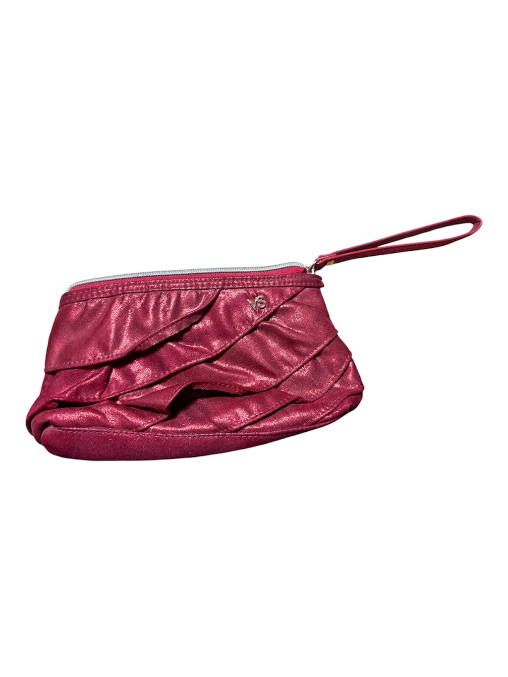 Victoria's Secret Red Ruffle Wristlet Clutch